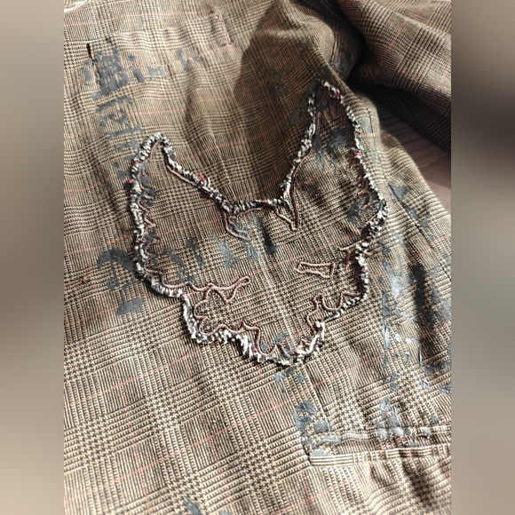 Store Close Mid Of Nov!! Y2K NEVADA PLAID JACKET M FOR MEN - Picture 3 of 8